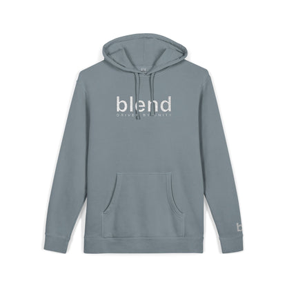 Blend CORE | Driven By Unity | Embroidered Pigment-Dyed Hoodie