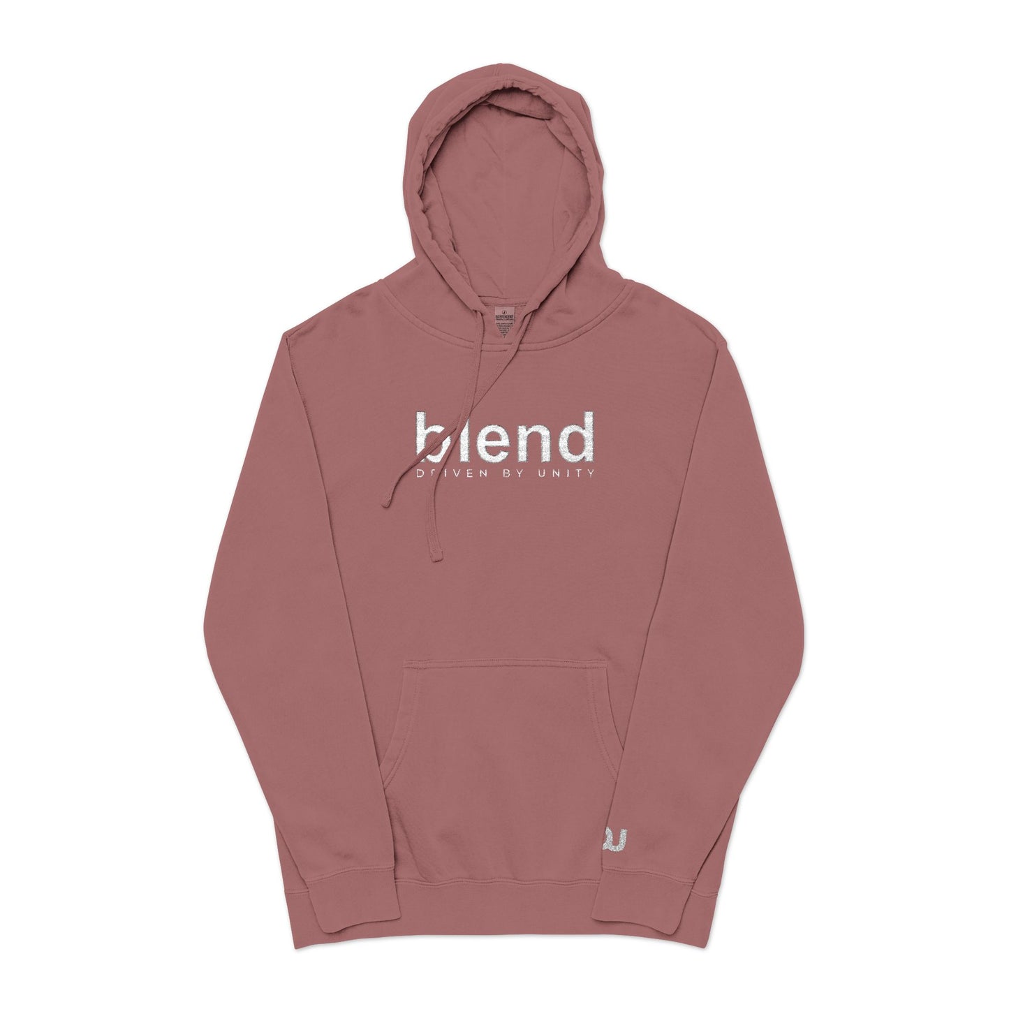 Blend CORE | Driven By Unity | Embroidered Pigment-Dyed Hoodie