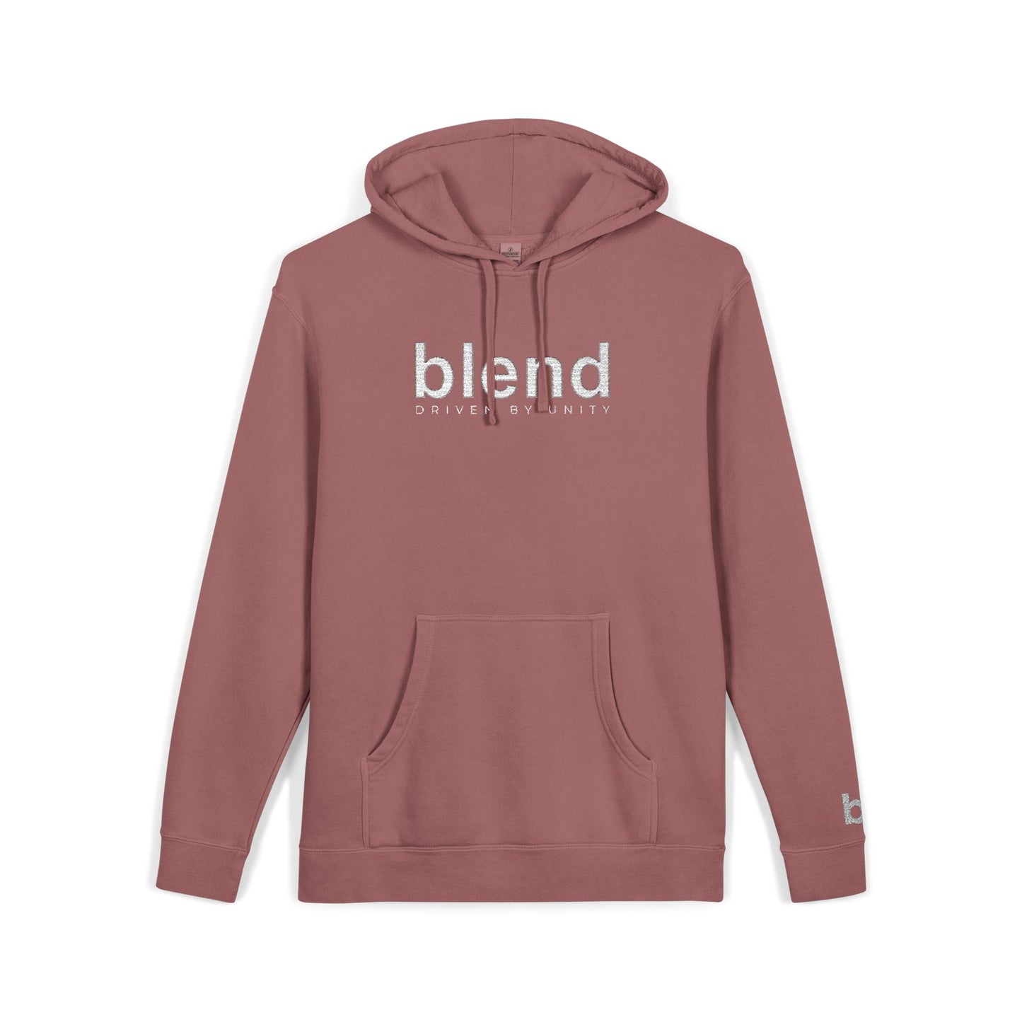 Blend CORE | Driven By Unity | Embroidered Pigment-Dyed Hoodie