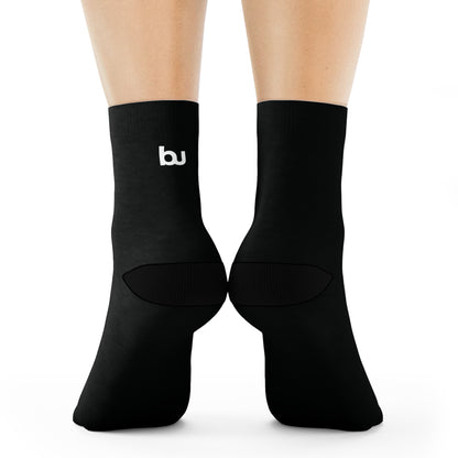 Blend ATHLEISURE | Blend Logo | Classic Black Crew Socks