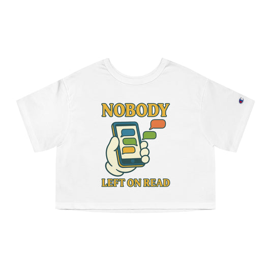 Blend VIBE | Nobody Left On Read | Cropped Tee — Style That Speaks Your Language
